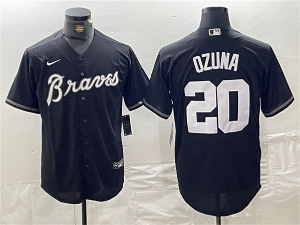 Marcell Ozuna Atlanta Braves black jersey
