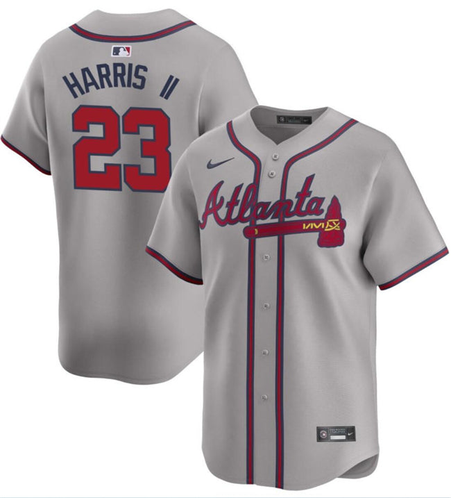 Michael Harris II Atlanta Braves gray Away jersey