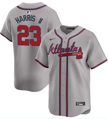 Michael Harris II Atlanta Braves gray Away jersey
