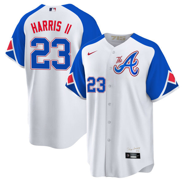 Michael Harris II Atlanta Braves white City Connect jersey