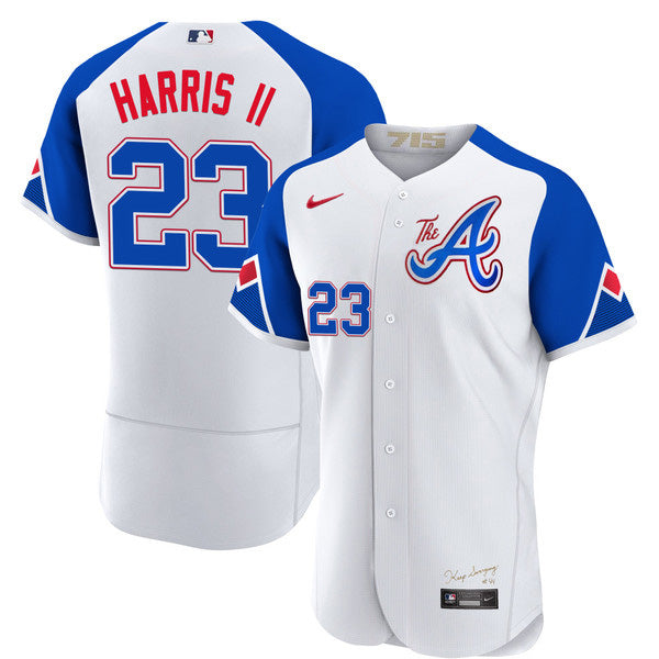 Michael Harris II Atlanta Braves white City Connect jersey