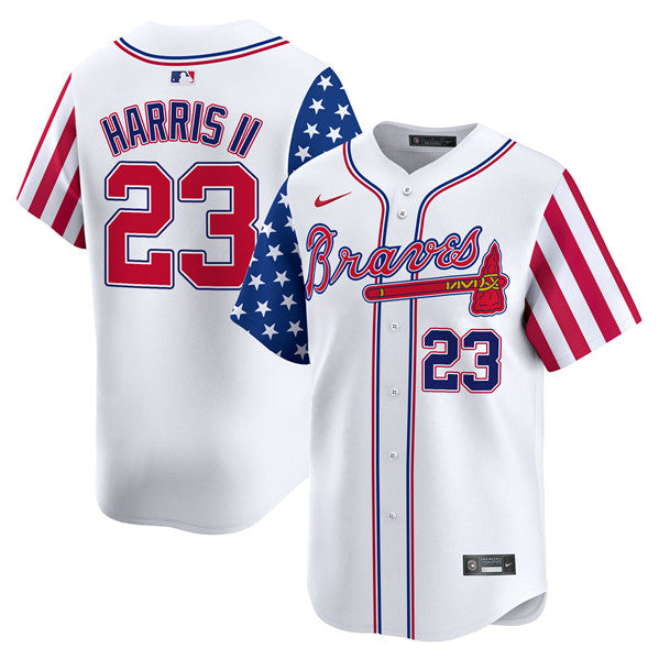 Michael Harris II Atlanta Braves white jersey