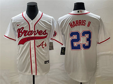 Michael Harris II Atlanta Braves white jersey
