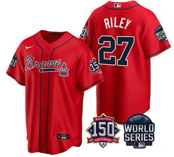 Austin Riley Atlanta Braves red jersey