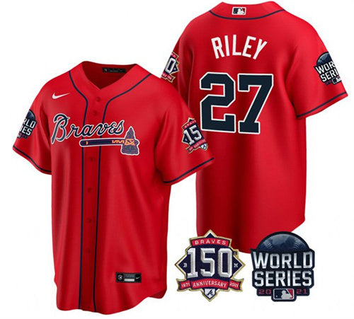 Austin Riley Atlanta Braves red jersey