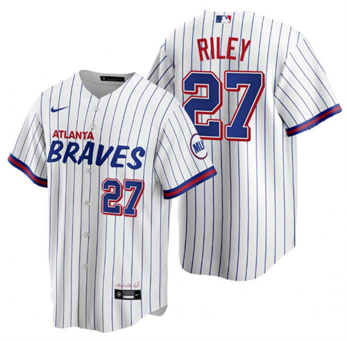 Austin Riley Atlanta Braves white City Connect jersey