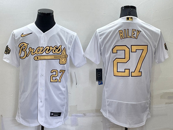 Austin Riley Atlanta Braves white All-Star jersey