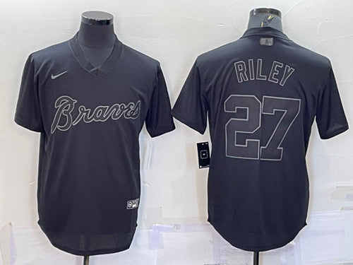 Austin Riley Atlanta Braves black Fashion jersey