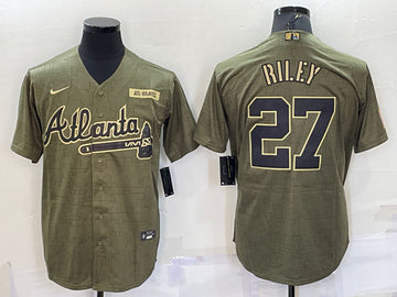 Austin Riley Atlanta Braves camo Salute To Service jersey