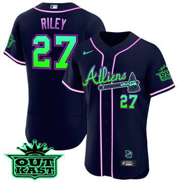 Austin Riley Galaxy Atlanta Braves jersey