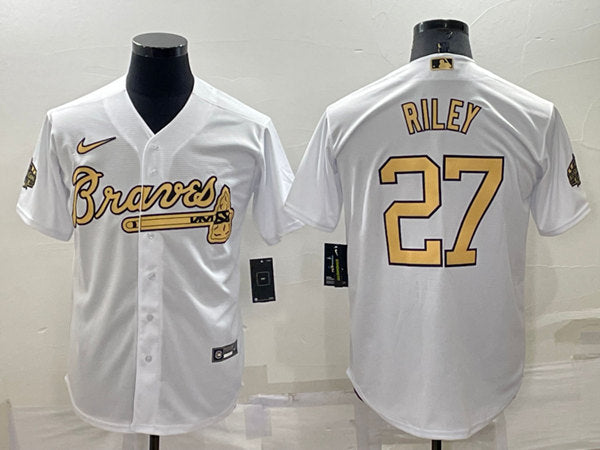 Austin Riley Atlanta Braves white All-Star jersey
