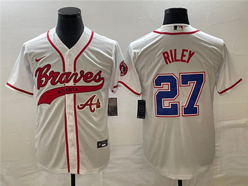Austin Riley Atlanta Braves white jersey