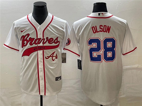 Matt Olson Atlanta Braves white jersey