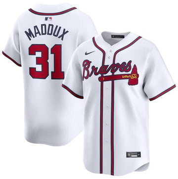 Greg Maddux Atlanta Braves white Home jersey