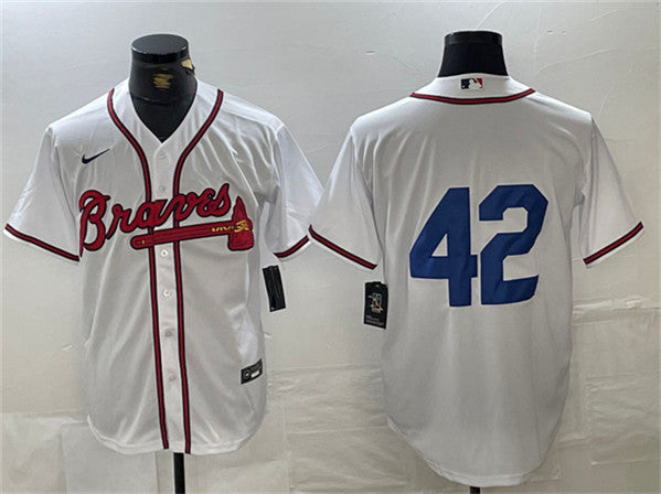Jackie Robinson Atlanta Braves white jersey