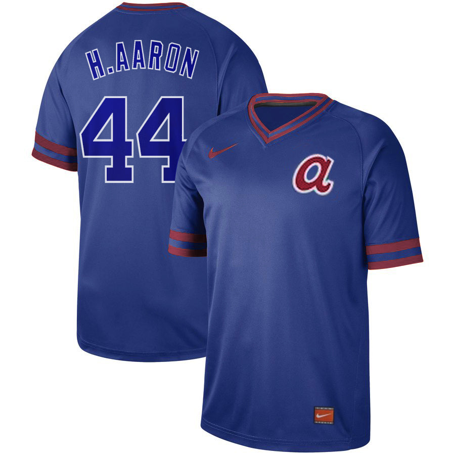 Hank Aaron Atlanta Braves blue Legend jersey