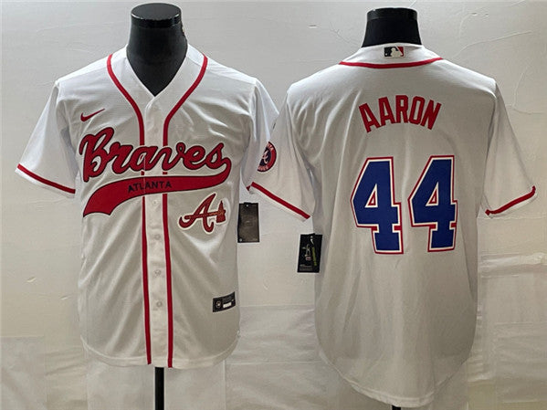 Hank Aaron Atlanta Braves white jersey