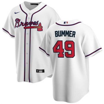 Aaron Bummer Atlanta Braves white jersey