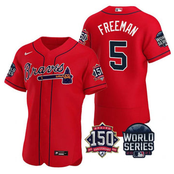 Freddie Freeman Atlanta Braves red jersey