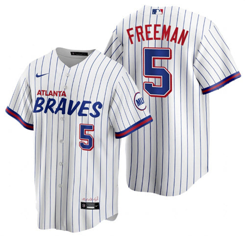 Freddie Freeman Atlanta Braves white City Connect jersey