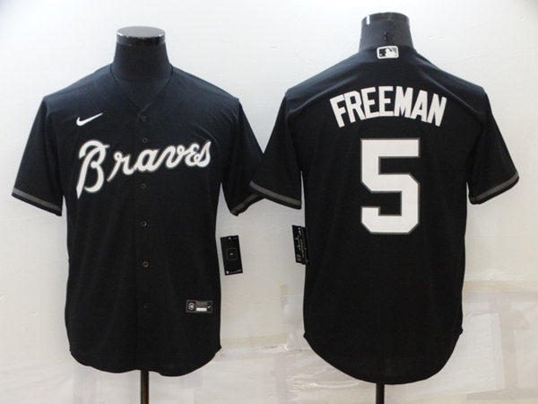 Freddie Freeman Atlanta Braves black jersey
