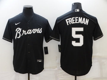 Freddie Freeman Atlanta Braves black jersey
