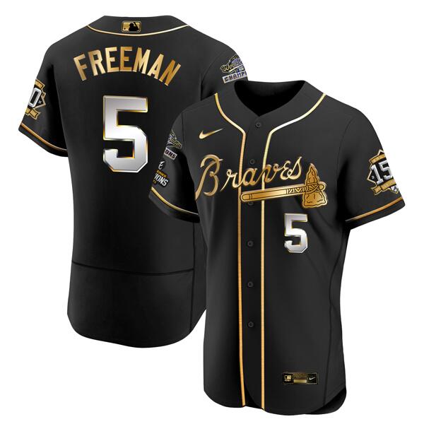 Freddie Freeman Atlanta Braves black jersey