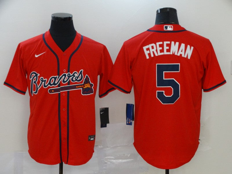 Freddie Freeman Atlanta Braves red jersey