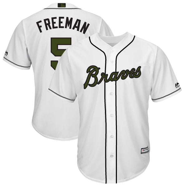 Freddie Freeman Atlanta Braves white jersey