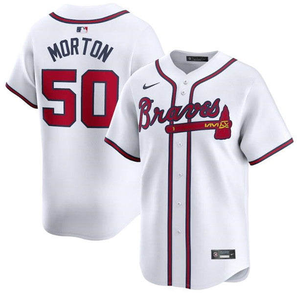 Charlie Morton Atlanta Braves white Home jersey