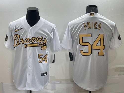Max Fried Atlanta Braves white All-Star jersey