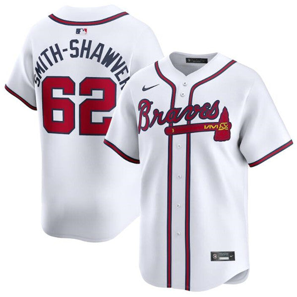 AJ Smith-Shawver Atlanta Braves white Home jersey