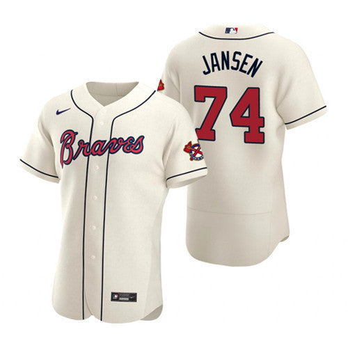 Kenley Jansen Atlanta Braves cream jersey