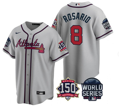 Eddie Rosario Atlanta Braves gray jersey