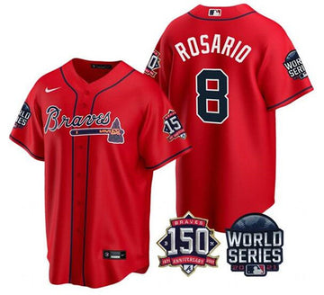 Eddie Rosario Atlanta Braves red jersey