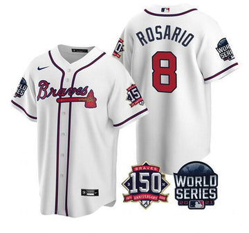 Eddie Rosario Atlanta Braves white jersey