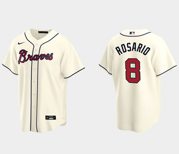Eddie Rosario Atlanta Braves cream jersey