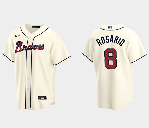 Eddie Rosario Atlanta Braves cream jersey