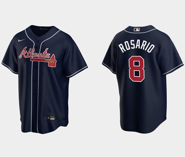 Eddie Rosario Atlanta Braves navy jersey