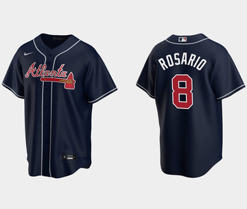 Eddie Rosario Atlanta Braves navy jersey