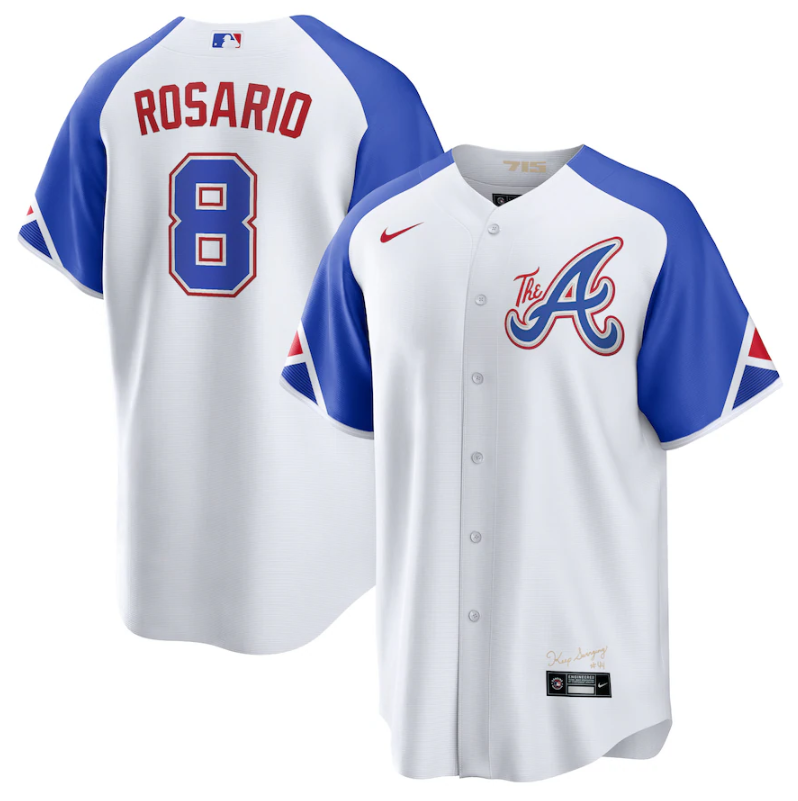 Eddie Rosario Atlanta Braves white City Connect jersey