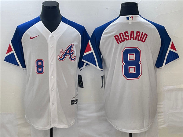 Eddie Rosario Atlanta Braves white City Connect jersey
