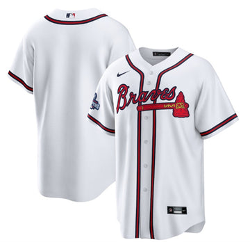 Custom Atlanta Braves white jersey