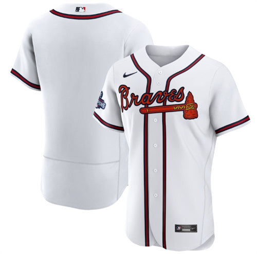 Custom Atlanta Braves white jersey