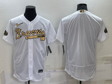 Custom Atlanta Braves white All-Star jersey