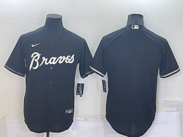 Custom Atlanta Braves black jersey