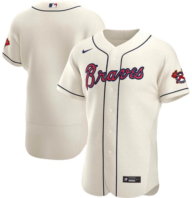 Custom Atlanta Braves cream jersey