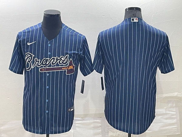 Custom Atlanta Braves navy jersey
