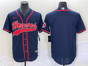 Custom Atlanta Braves navy jersey