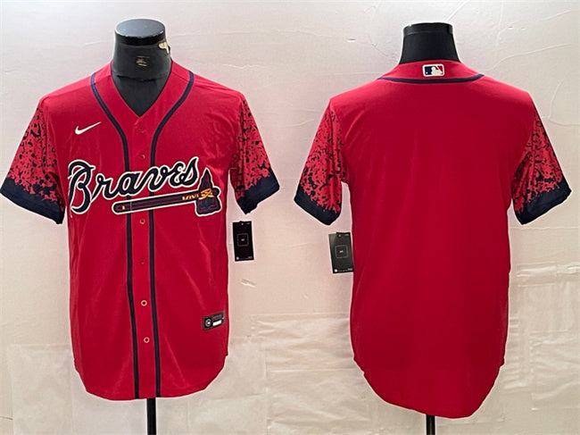 Custom Atlanta Braves red City Connect jersey